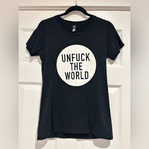 “Eff the World” Bold Black Statement Tee